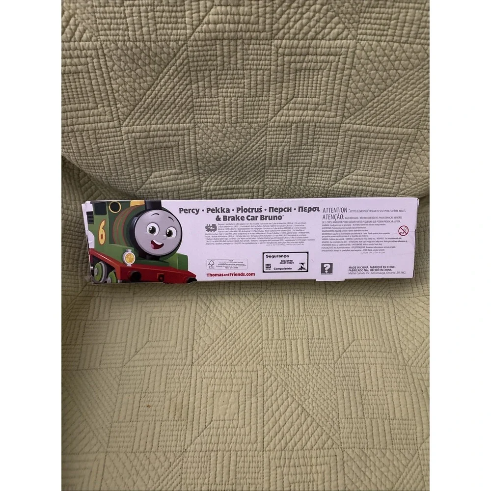 Thomas & Friends Percy & Brake Car Bruno Motorized Train Engine Vehicle Set